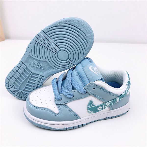 Youth Running Weapon SB Dunk Blue/White Shoes 013